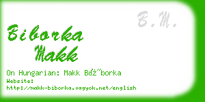 biborka makk business card